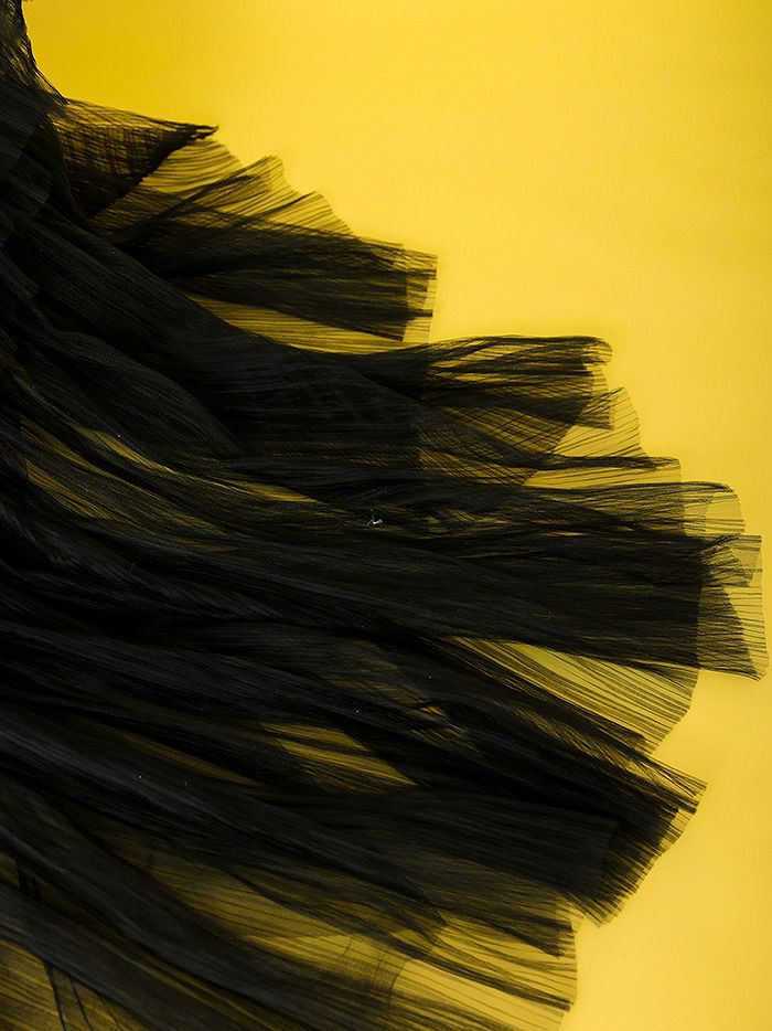 vanityME.couture. バニティミークチュール Vネック ペプラム ボリュームフリル チュール プリンセス 姫 ロングドレス バースデードレス ブラック vctr-t-25010