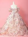 vanityME.couture. バニティミークチュール アンティークフラワー 花柄 パフスリーブ付き バストカットアウト プリンセス 姫 ロングドレス バースデードレス ピンク vctr-l-gl3609