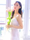 vanityME.couture. バニティミークチュール フラワー総レース ヌードベース プリンセス 姫 ロングドレス ウエディングドレス バースデードレス ホワイト vctr-l-wl043