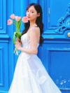 vanityME.couture. バニティミークチュール フラワー総レース ヌードベース プリンセス 姫 ロングドレス ウエディングドレス バースデードレス ホワイト vctr-l-wl043