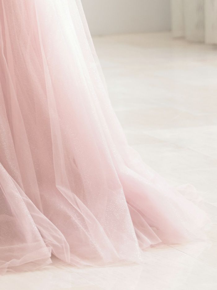 vanityME.couture. バニティミークチュール スパンコール刺繍 フラワーモチーフ スリット入り ベアトップ プリンセス 姫 ロングドレス バースデードレス ブラッシュピンク vctr-l-a1294-2