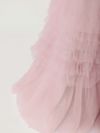 【2点セット】vanityME.couture. バニティミークチュール オフショル チュール ビジューライン ヌードベース リボンショール付き プリンセス 姫 ロングドレス バースデードレス ブラッシュピンク vctr-l-a1150-2