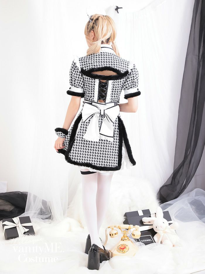 【8点セット】Malymoon マリームーン シルエットハート千鳥メイド ml10240