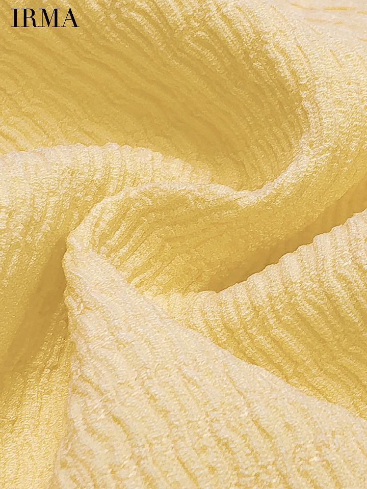 IRMA イルマ ワンカラー/ウエストカット/フロントジップ/ショルダーチェーン/スピンドルスリット/タイト ミニドレス ir55066