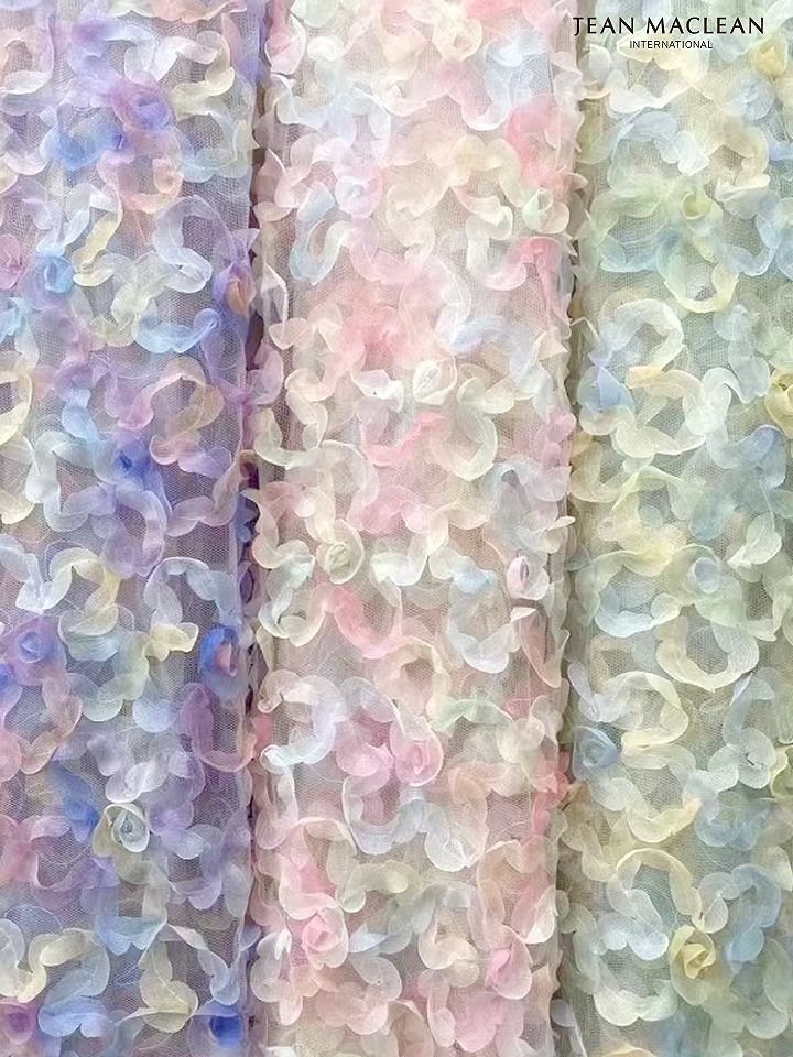 JEAN MACLEAN ジャンマクレーン マルチカラー花柄/3Dグラデーションレース/姫/ロングドレス ja51862