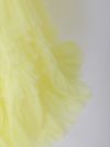 【2点セット】vanityME.couture. バニティミークチュール オフショル チュール ビジューライン ヌードベース リボンショール付き プリンセス 姫 ロングドレス バースデードレス イエロー vctr-l-a1150-3