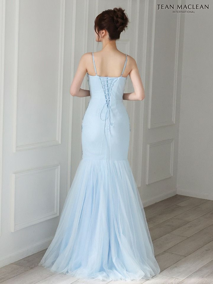 JEAN MACLEAN ジャンマクレーン グラデーション配色ビジュー/マーメイド/タイト ロングドレス ja51827-c