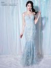 AngelR エンジェルアール レースベアトップパールマーメイドタイトロングドレス ar25321-ks