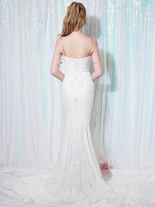 AngelR エンジェルアール レースベアトップパールマーメイドタイトロングドレス ar25321-ks