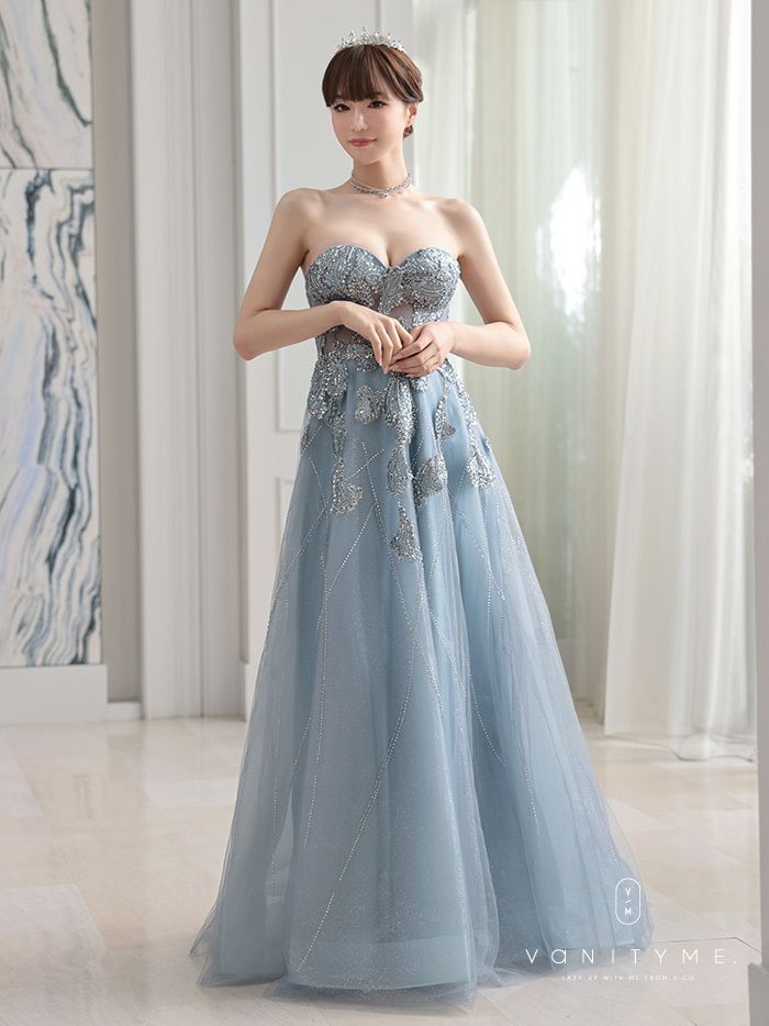 限定販売】vanityME. × ROBE de FLEURS コラボ ドレス ネイビー 