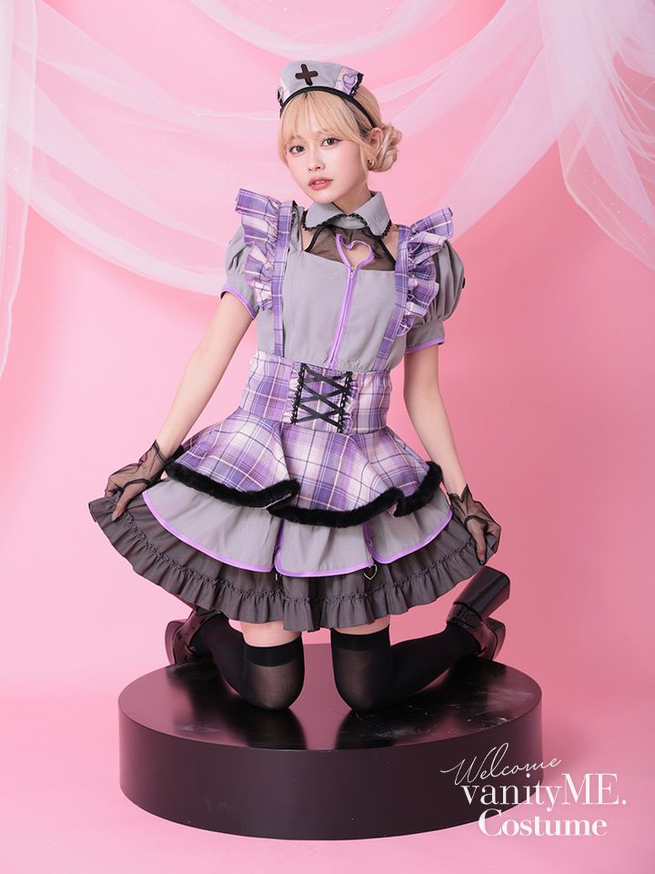 【7点セット】Malymoon マリームーン ミステリアスチェックナースメイド ml10232