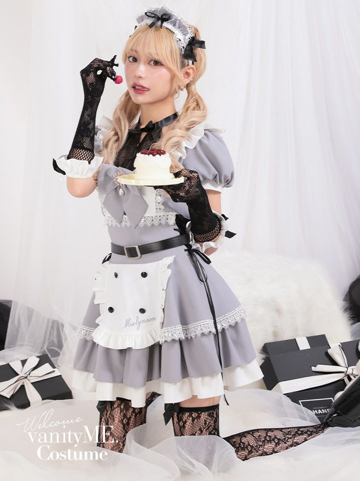 【8点セット】Malymoon マリームーン トゥインクルドールメイド [グレー] ml10223-2