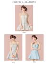 ROBE de FLEURS ローブドフルール ラメツイルベルトプリーツミニキャバドレス fm4104