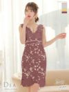 【ROBE de FLEURS SALE】DEA. ディア バイ ローブドフルール ケミカルレースノースリーブタイトドレス de2612-s25