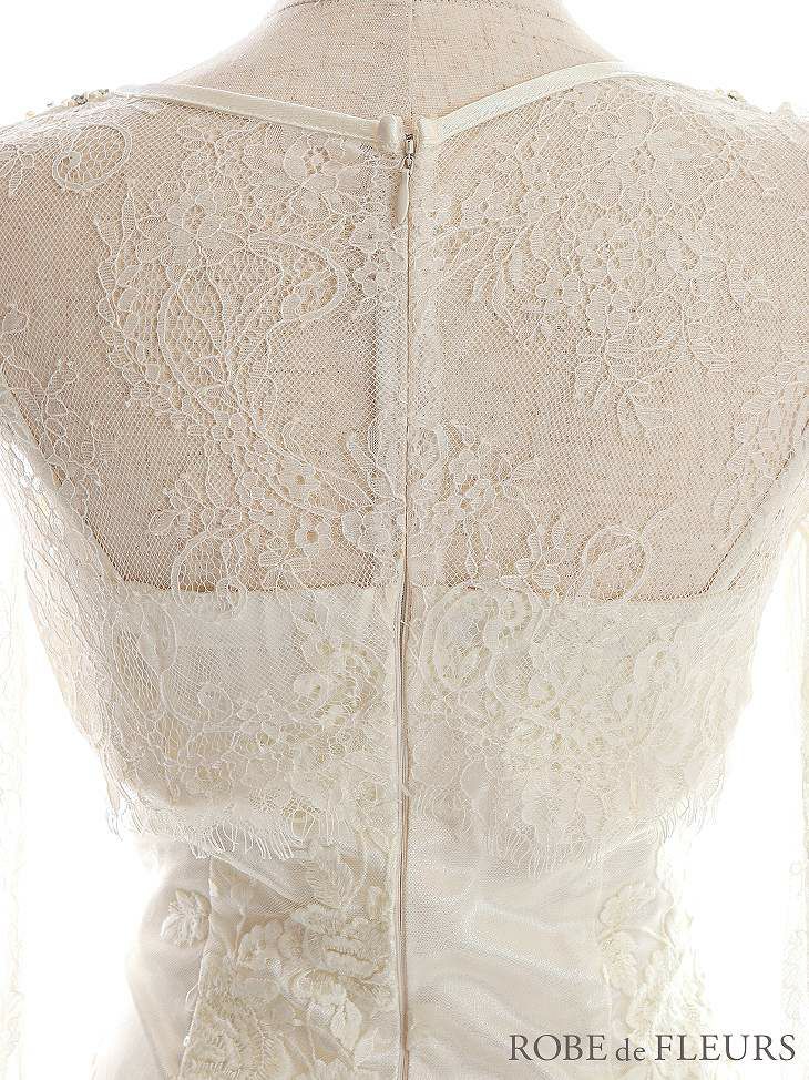 【ROBE de FLEURS SALE】 ROBE de FLEURS ローブドフルール　バスト下カット×レーススリーブミニキャバドレス fm2634-s25