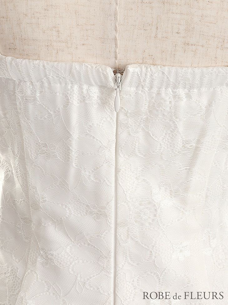 【ROBE de FLEURS SALE】 ROBE de FLEURS ローブドフルール 編み上げリボン×片サイドチュール切替タイトミニキャバドレス fm2267-s25