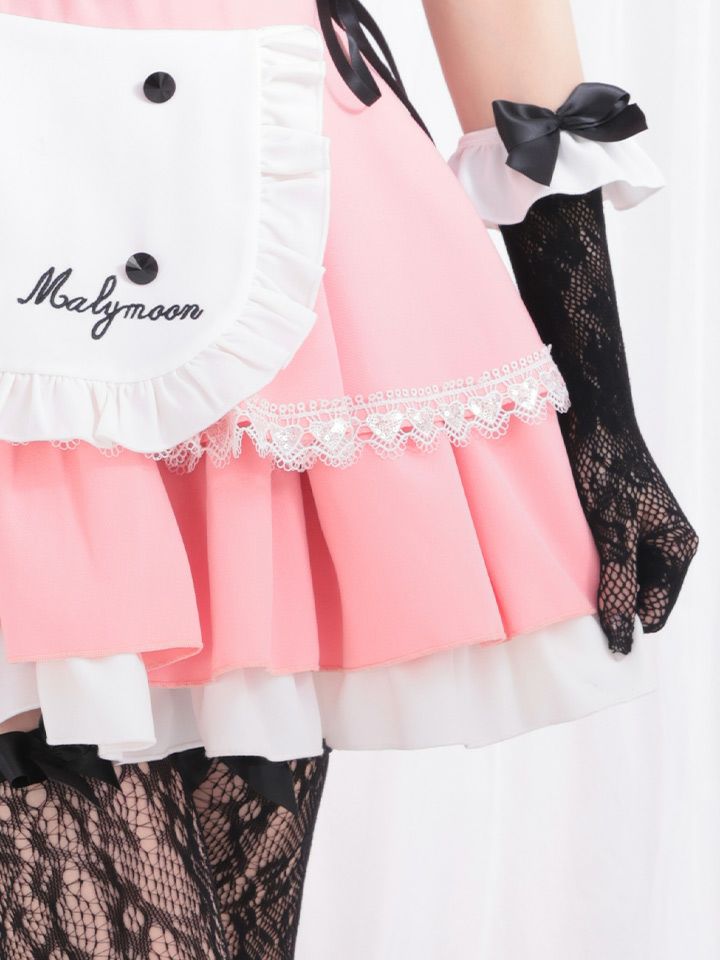 【8点セット】Malymoon マリームーン トゥインクルドールメイド [コーラルピンク] ml10223-3