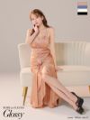 Glossy ローブドフルールグロッシー サテンフレアキャミロングキャバドレス gl3924