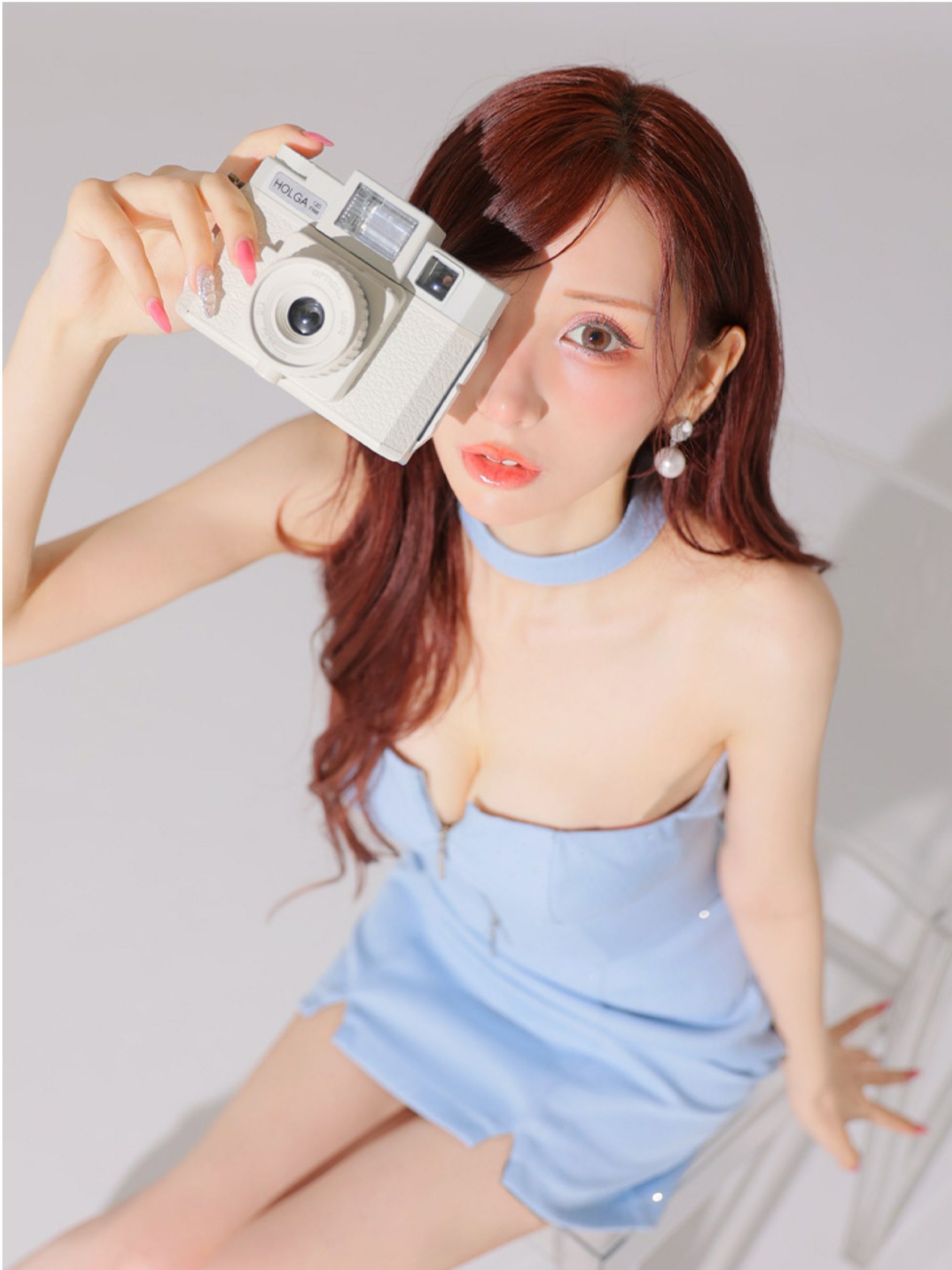 Glossy ローブドフルールグロッシー ストーンツイードセンタージップセットアップミニキャバドレス gl3397-c