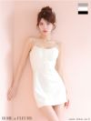 ROBE de FLEURS ローブドフルール シンプルフロントジップキャミミニキャバドレス fm3793-c