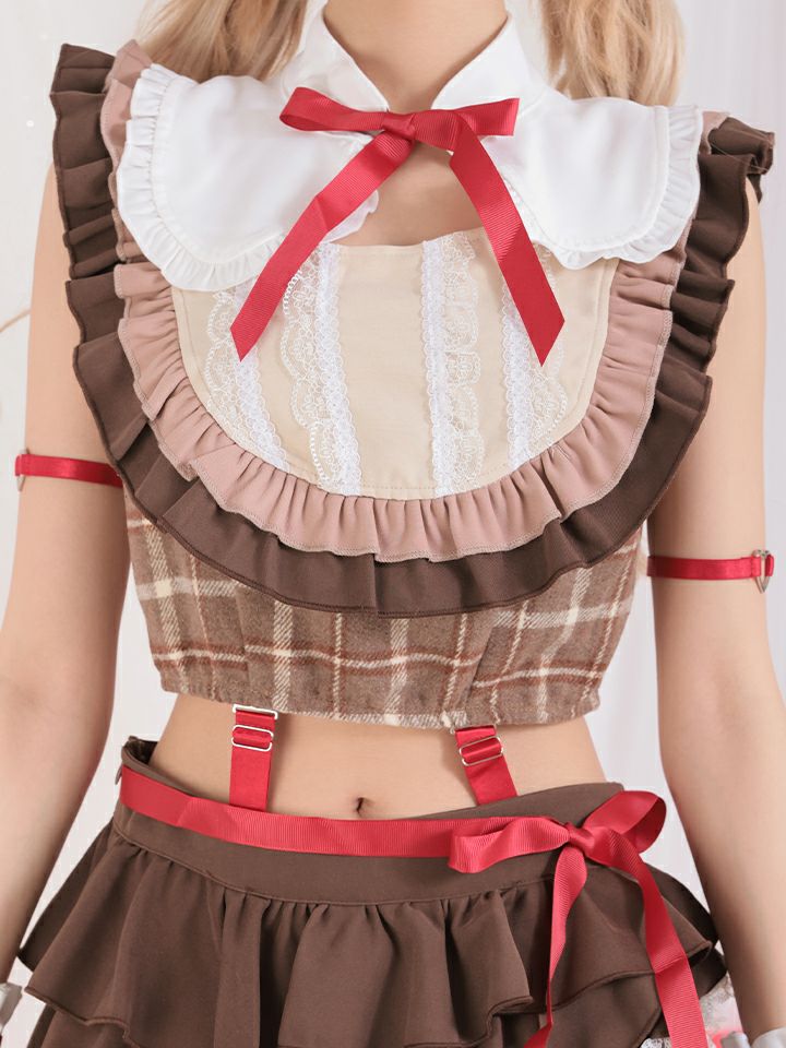 【8点セット】Malymoon マリームーン アイドルチョコレートメイド [ブラウン] ml9900