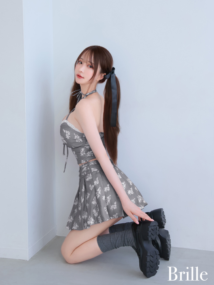 Brille プリエ fleur de brille setup dress フルールプリエセットアップミニドレス brille3788