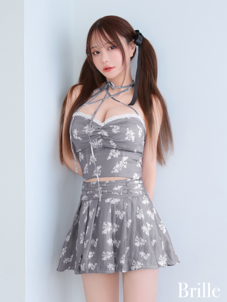 Brille プリエ fleur de brille setup dress フルールプリエセットアップミニドレス brille3788