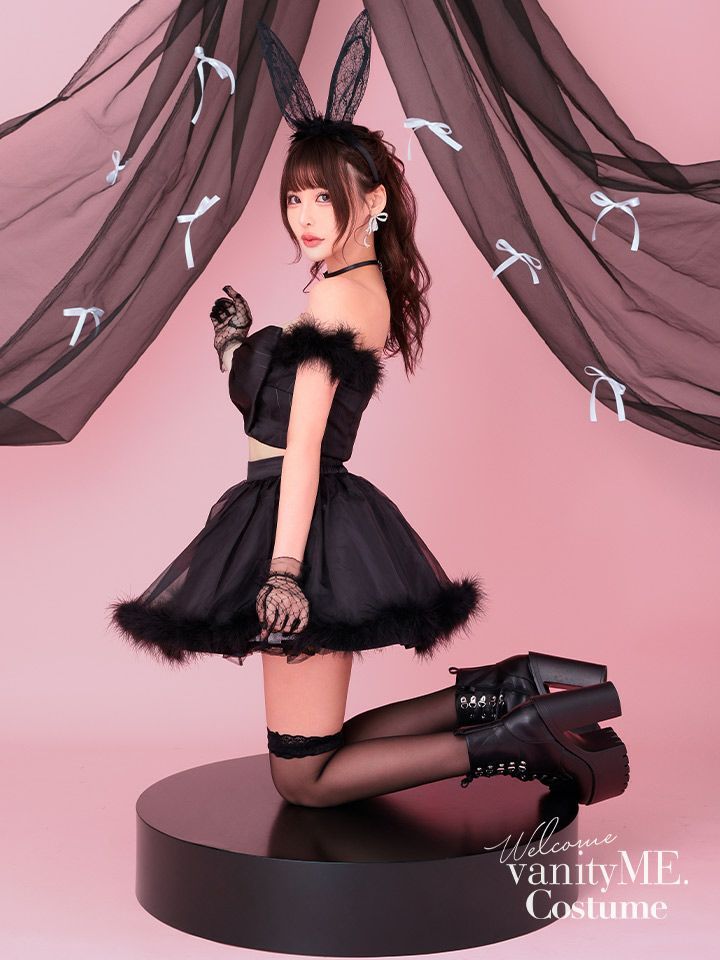 【3点セット】J CORE Bunny ブラック [チロルちゃん着用] vcsbn-240573-1-ch