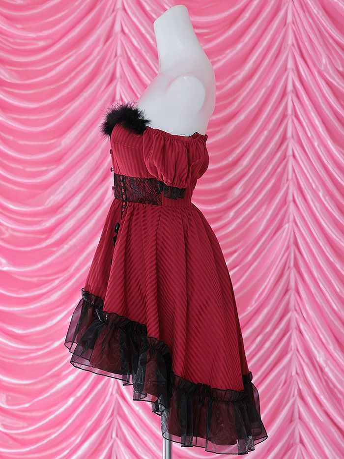 【2点セット】Gothic Bride Bunny. ゴシックブライドバニー #LadyRed レッド [チロルちゃん着用] vcsbn-240320-3c-ch