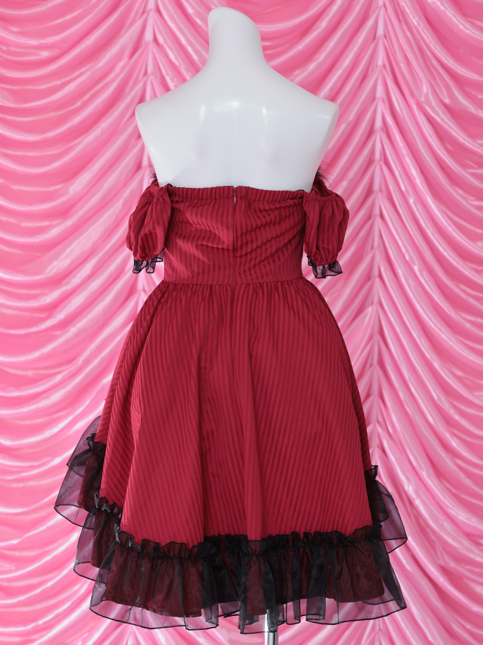 【2点セット】Gothic Bride Bunny. ゴシックブライドバニー #LadyRed レッド [チロルちゃん着用] vcsbn-240320-3c-ch