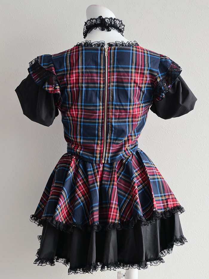 【4点セット】#erokawacheck Bunny. ネイビー vcsbn-23980-2c