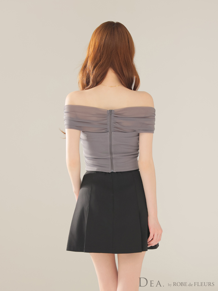 DEA. ディア バイ ローブドフルール オフショルチュールセットアップミニキャバドレス de3388-c