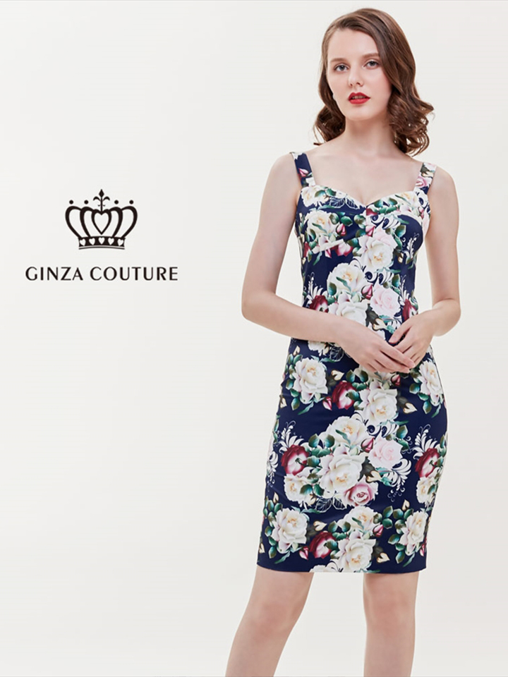 ERUKEI エルケイ プリント カラフル・フラワー・タイト・ミニドレス・ワンピース ek-e31202a