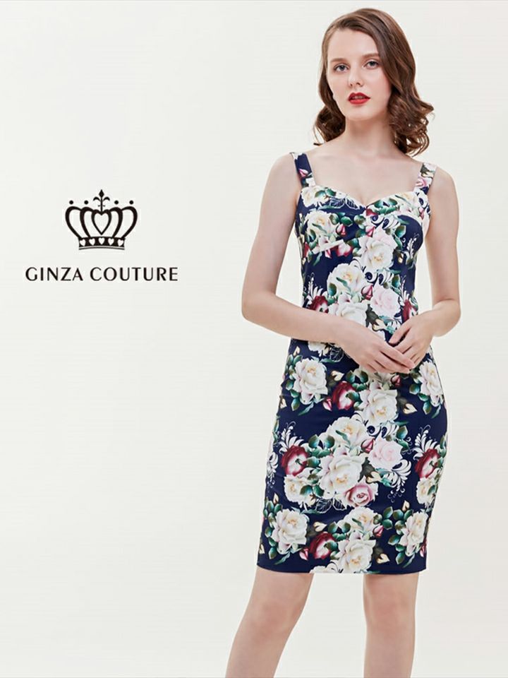 ERUKEI エルケイ プリント カラフル・フラワー・タイト・ミニドレス・ワンピース ek-e31202a