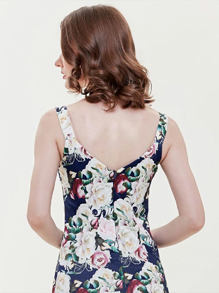 ERUKEI エルケイ プリント カラフル・フラワー・タイト・ミニドレス・ワンピース ek-e31202a