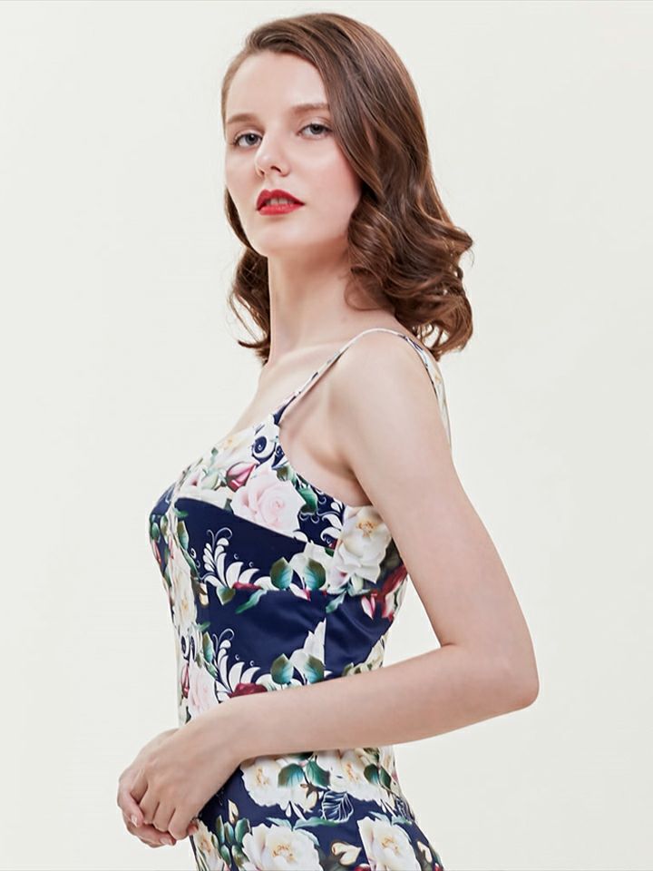 ERUKEI エルケイ プリント カラフル・フラワー・タイト・ミニドレス・ワンピース ek-e31202a