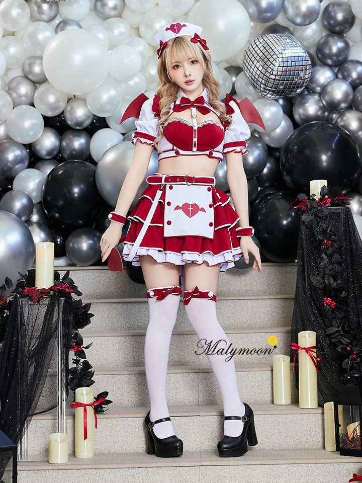 【12点セット】Malymoon マリームーン スイートトラップサキュバスナース  [レッド/ブルー] ml10263