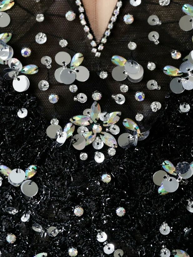 AngelR エンジェルアール フロントビジューレースメッシュタイトマイクロミニドレス ar25328