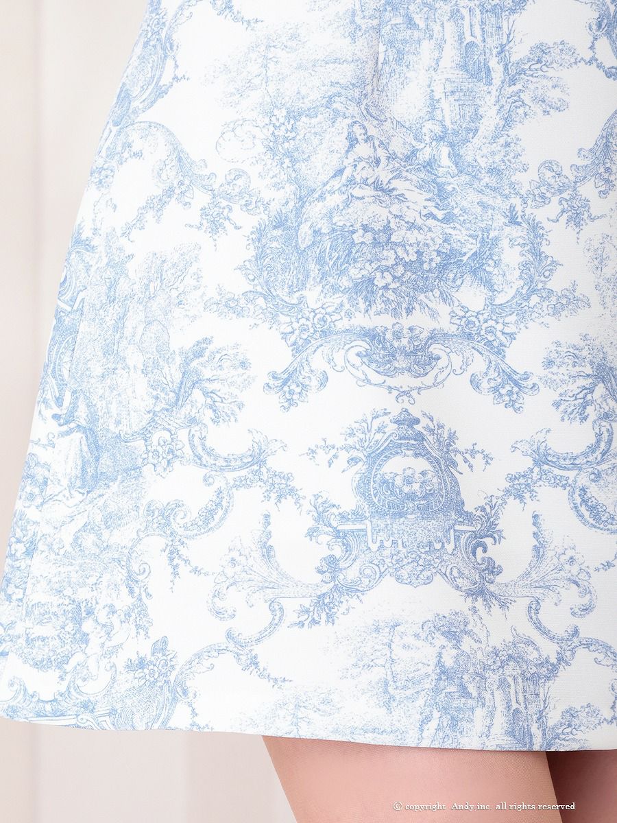 Andy アンディ ホルターネック ボタニカルフラワー 花柄 フロントジップ フレア ミニドレス ワンピース an-on2943