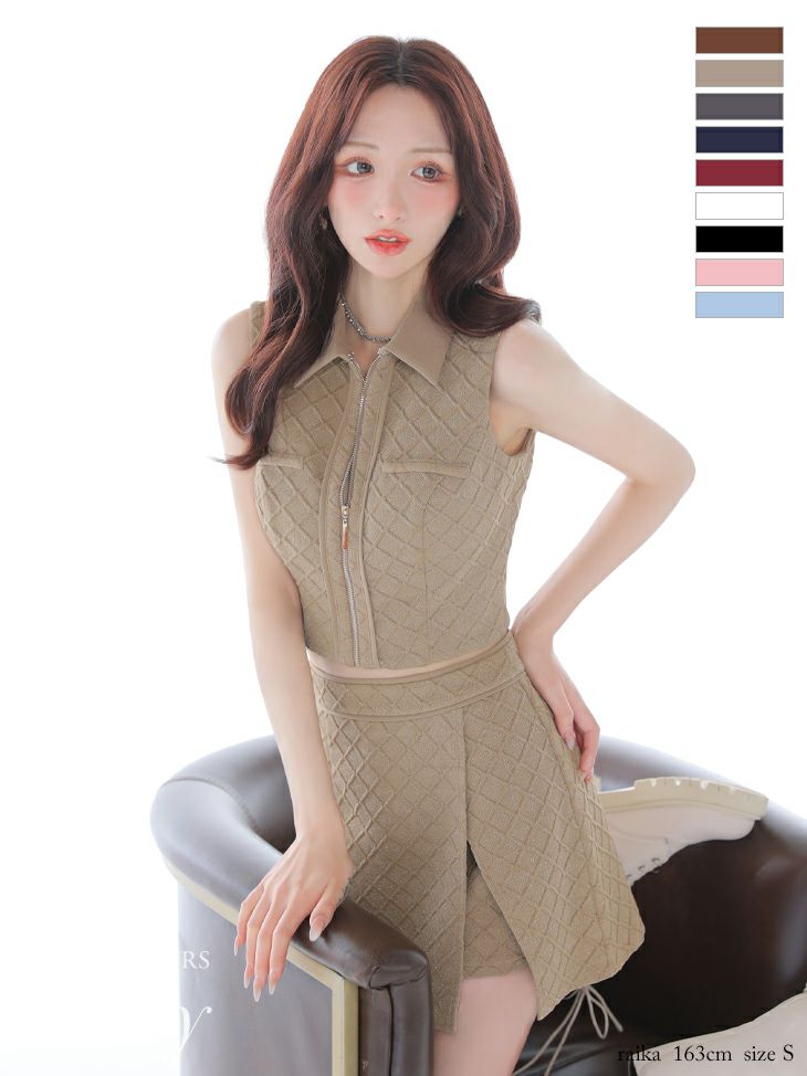 ERUKEI エルケイ オレンジ ツイード・サイドブラック・チェック