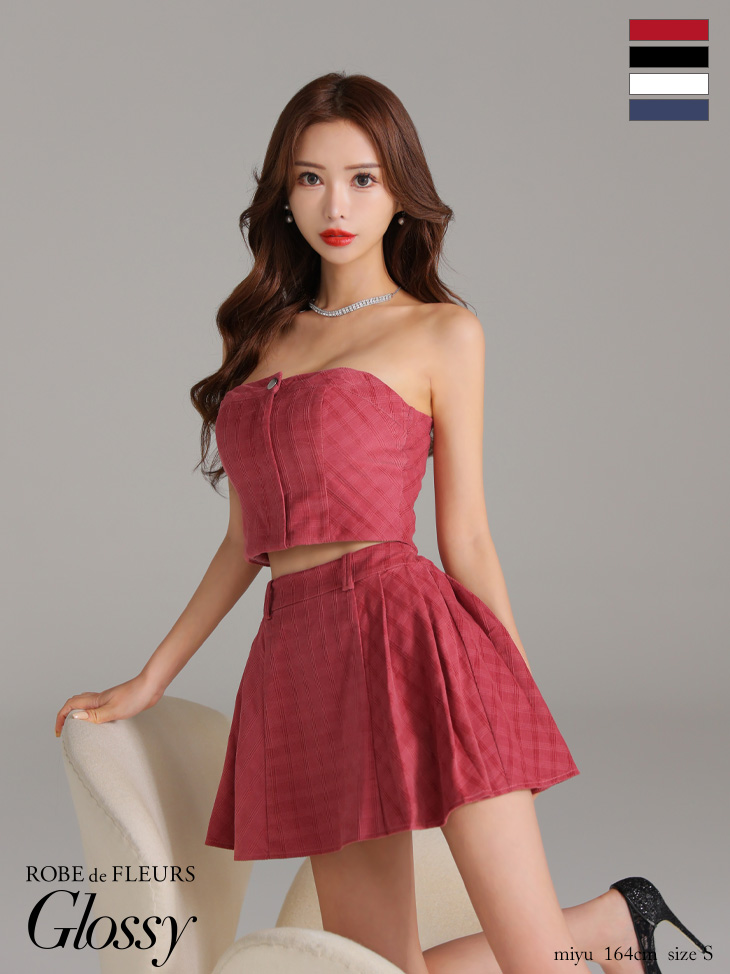 XSサイズあり【Glossy/グロッシー】センタージップ/ ペプラム