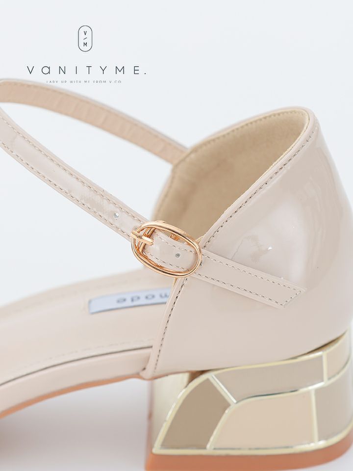 haremode ミラーモザイク グリッターラメ ポインテッドトゥ ヒール パンプス ベージュ・シルバー・ブラック vsh-am-3425