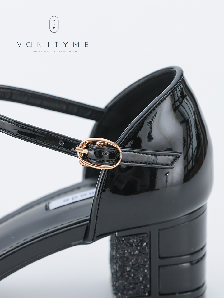 haremode ブリリアントブロッサム グリッターヒール パンプス ベージュ・シルバー・ブラック vsh-am-3426