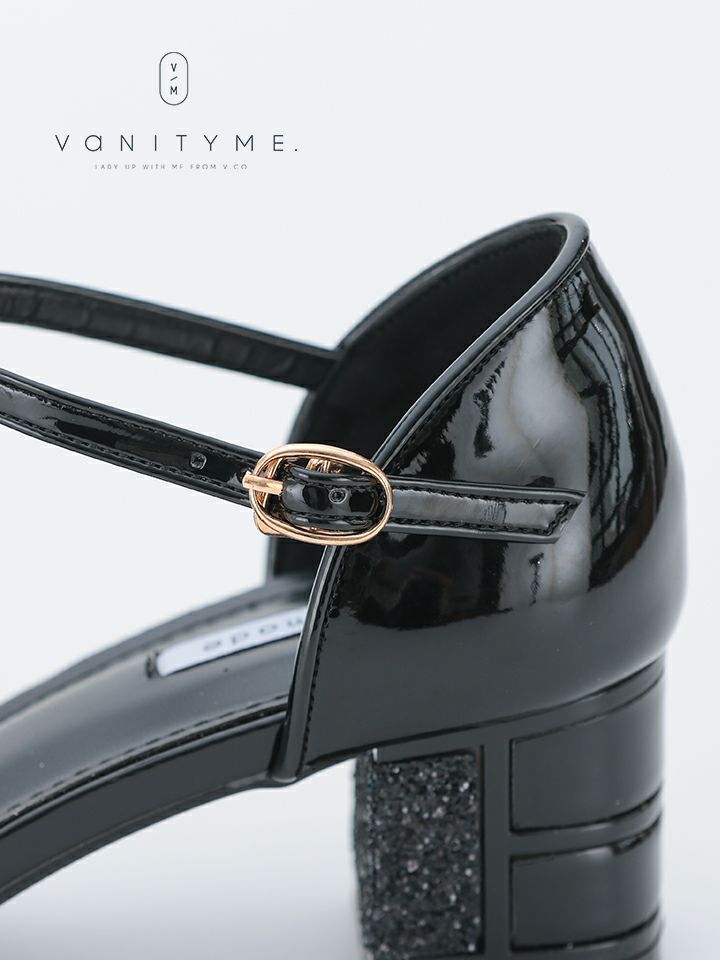 haremode ブリリアントブロッサム グリッターヒール パンプス ベージュ・シルバー・ブラック vsh-am-3426