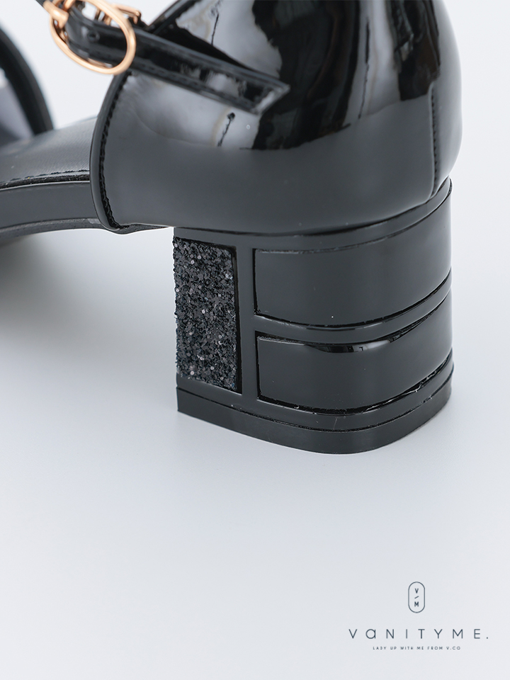 haremode ブリリアントブロッサム グリッターヒール パンプス ベージュ・シルバー・ブラック vsh-am-3426