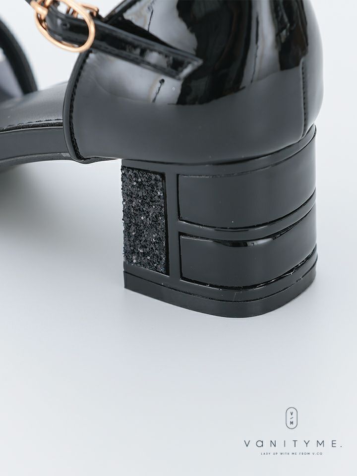 haremode ブリリアントブロッサム グリッターヒール パンプス ベージュ・シルバー・ブラック vsh-am-3426