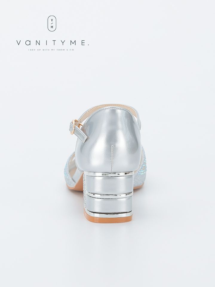 haremode ブリリアントブロッサム グリッターヒール パンプス ベージュ・シルバー・ブラック vsh-am-3426