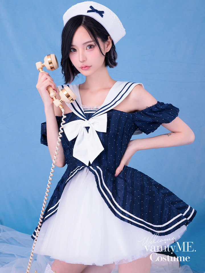 【2点セット】Marine Etoile Sailor マリンエトワールセーラー[ネイビー] vcsot-250235-1a