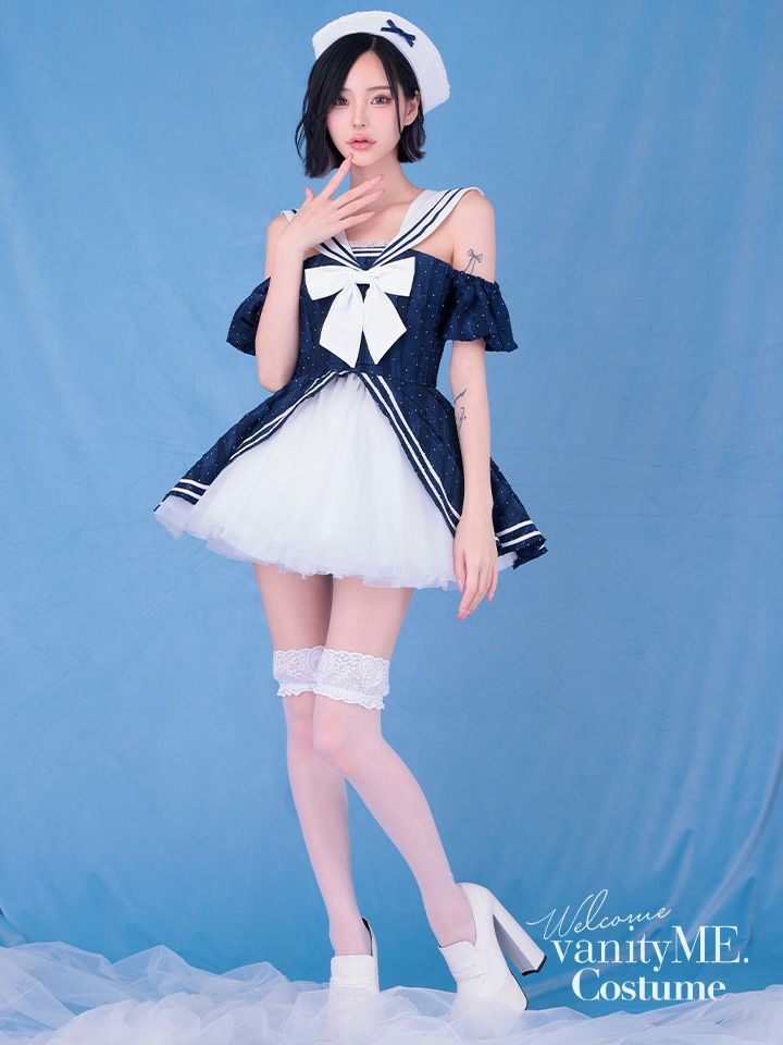 【2点セット】Marine Etoile Sailor マリンエトワールセーラー[ネイビー] vcsot-250235-1a