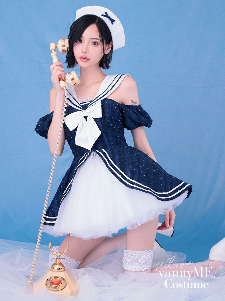 【2点セット】Marine Etoile Sailor マリンエトワールセーラー[ネイビー] vcsot-250235-1a